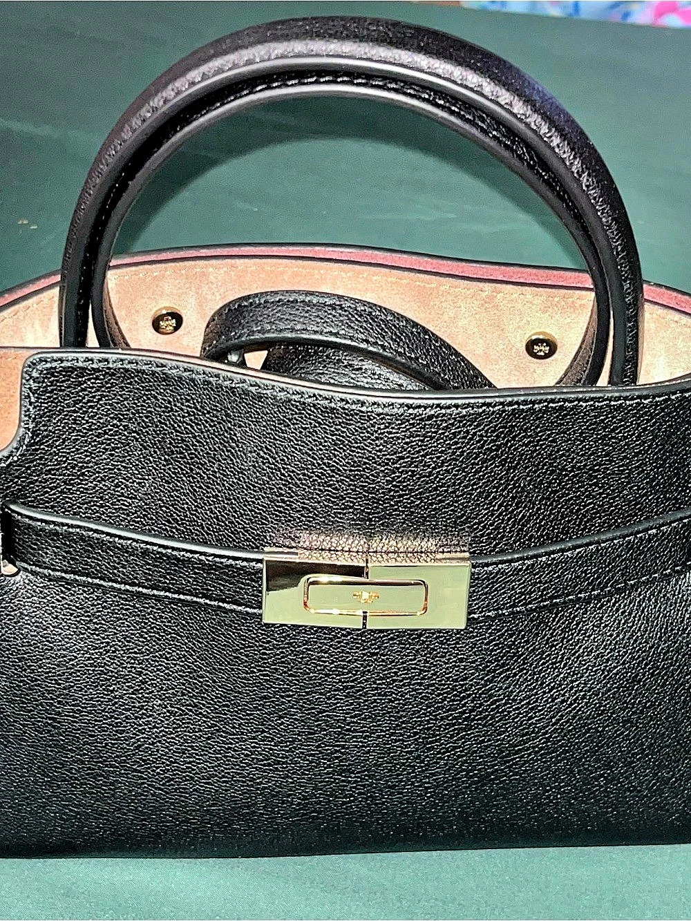 Tory Burch Lee Radzwill mini in Black & Beige Like New
